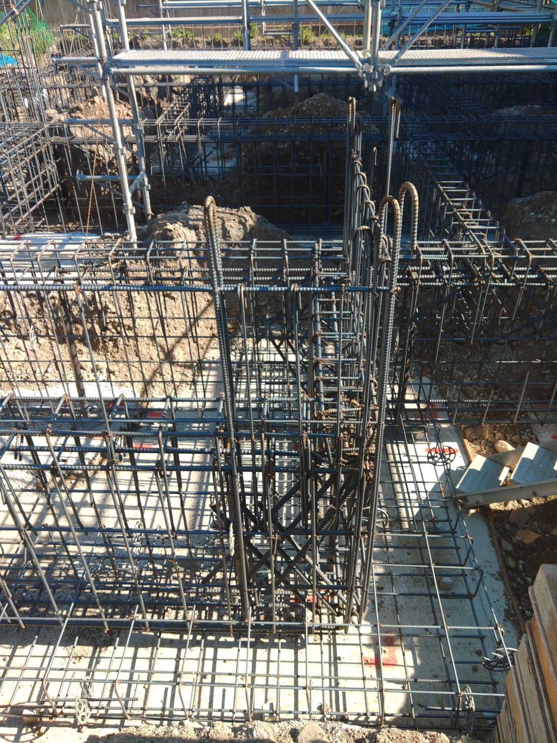 京都市｜鉄筋コンクリート構造の住宅の基礎工事